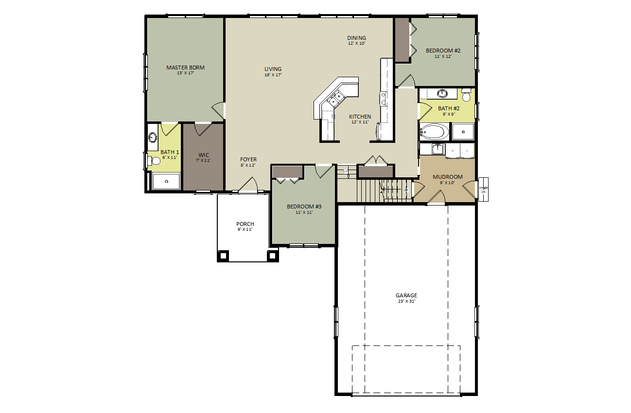 Carlin First Floor Floor Plan